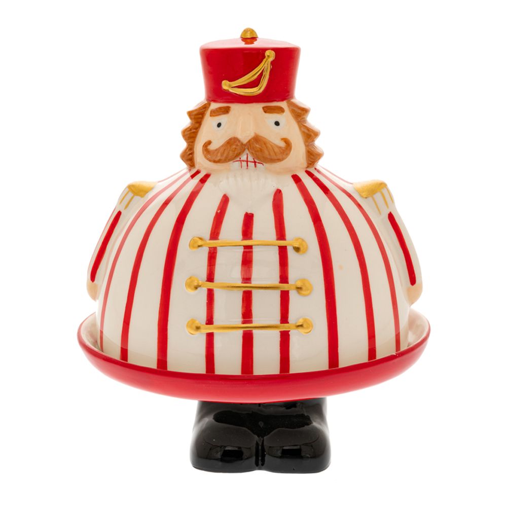 86926 ΚΟΚΚΙΝΗ ΛΕΥΚΗ ΡΙΓΕ ΚΕΡΑΜΙΚΗ ΤΟΥΡΤΙΕΡΑ ΣΕ ΣΧΗΜΑ ΚΑΡΥΟΘΡΑΥΣΤΗ 17Χ17Χ20ΕΚ