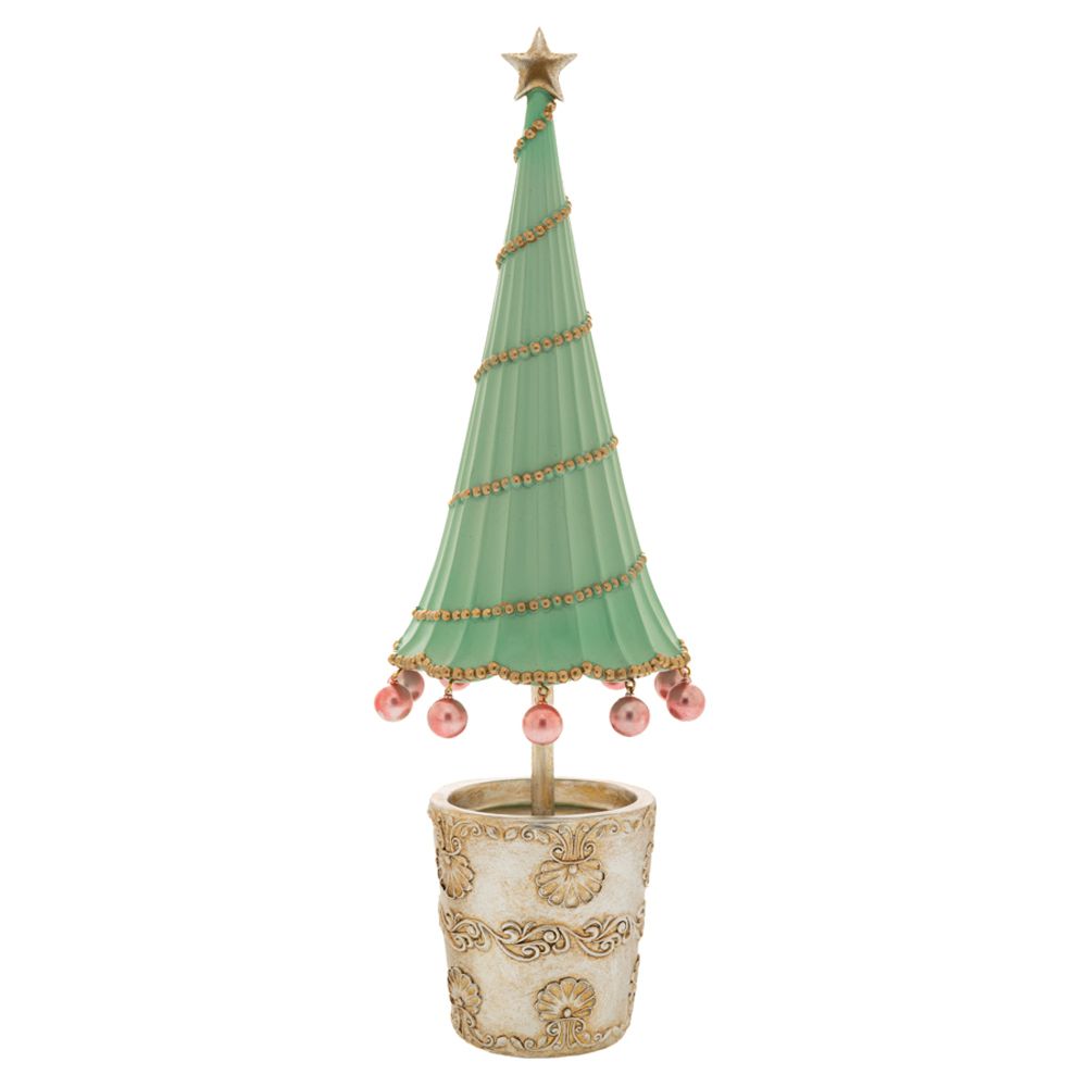 86976 ΠΡΑΣΙΝΟ ΠΟΛΥΡΕΖΙΝ ΧΡΙΣΤΟΥΓΕΝΝΙΑΤΙΚΟ ΔΕΝΤΡΟ ΣΕ ΒΑΣΗ 11Χ11Χ35