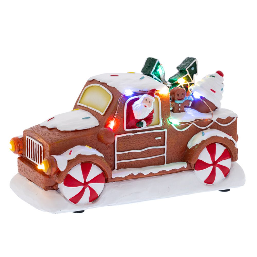 87127 ΦΩΤΙΖΟΜΕΝΟ GINGERBREAD ΑΜΑΞΙ ΜΕ 18Χ10Χ11ΕΚ ΜΠΑΤΑΡΙΑΣ