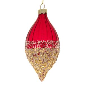 ΣΕΤ 6 ΚΟΚΚΙΝΗ ΓΥΑΛΙΝΗ ΜΠΑΛΑ ΔΑΚΡΥ ΜΕ ΧΡΥΣΑ ΑΣΤΕΡΙΑ 6Χ13ΕΚ