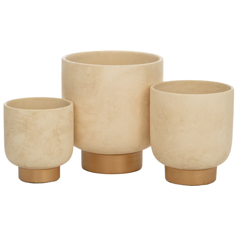 88052 ΣΕΤ 3 ΜΠΕΖ ΠΗΛΙΝΟ ΚΑΣΠΩ ΜΕ ΧΡΥΣΗ ΒΑΣΗ 22Χ22Χ24ΕΚ 17Χ17Χ20ΕΚ 14Χ14Χ16ΕΚ