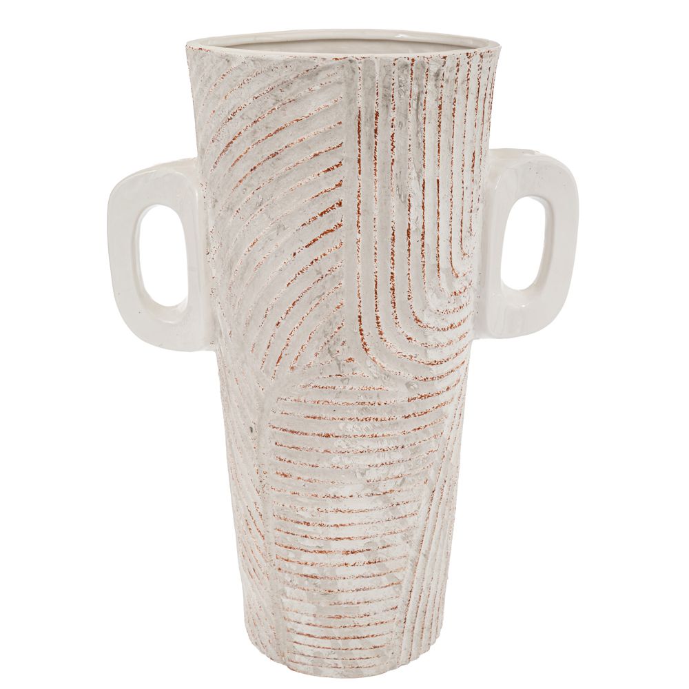 88085 ΛΕΥΚΟ ΚΕΡΑΜΙΚΟ ΒΑΖΟ 32Χ19Χ44ΕΚ