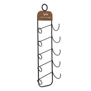 ΜΑΥΡΗ ΜΕΤΑΛΛΙΚΗ ΜΠΟΥΚΑΛΟΘΗΚΗ ΤΟΙΧΟΥ 5 ΘΕΣΕΩΝ 19