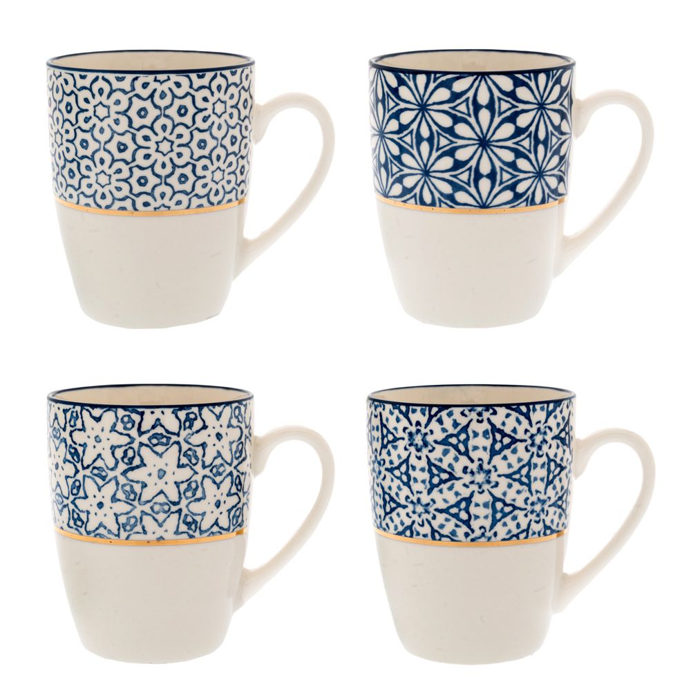 88248 ΛΕΥΚΗ ΚΕΡΑΜΙΚΗ ΚΟΥΠΑ ΜΕ ΓΕΩΜΕΤΡΙΚΑ ΣΧΕΔΙΑ 8Χ10