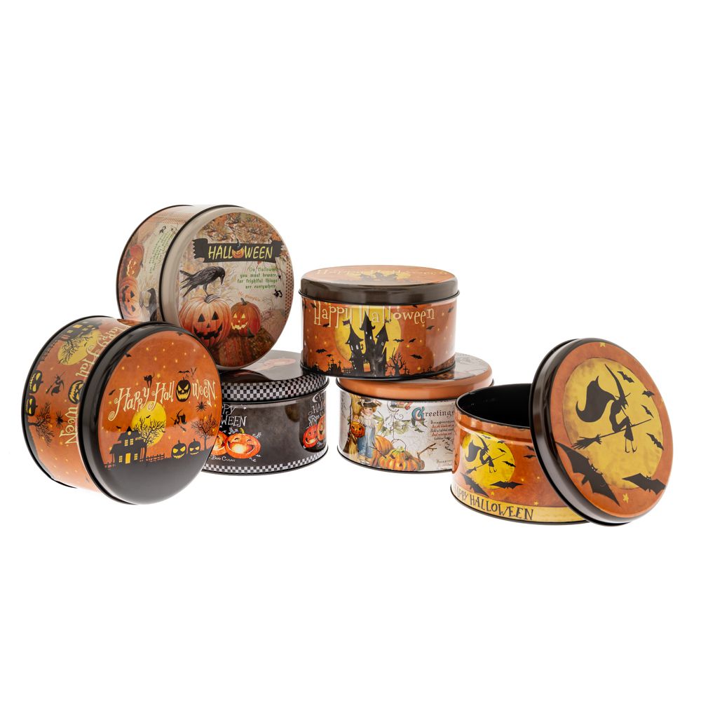 88294 ΜΕΤΑΛΛΙΚΟ ΣΤΡΟΓΓΥΛΟ ΚΟΥΤΙ HALLOWEEN Φ13