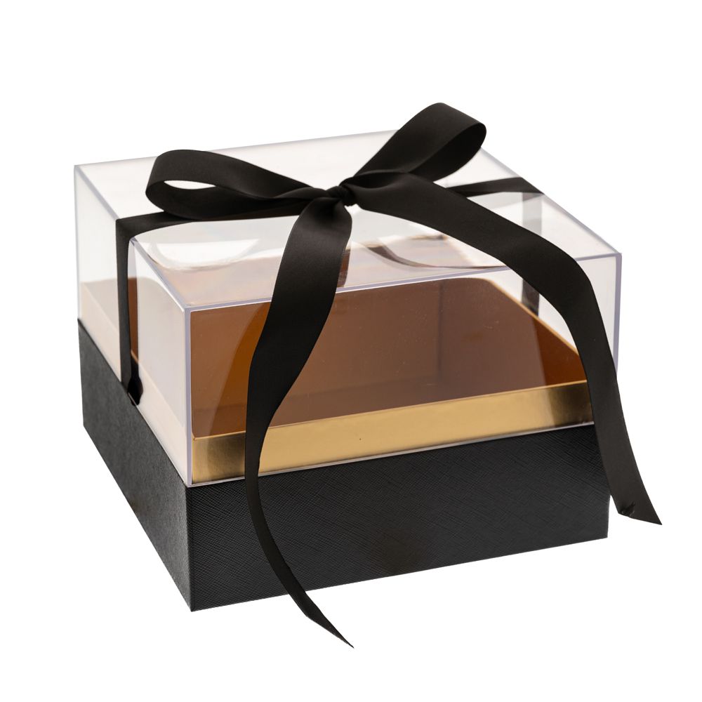 88465 ΔΙΑΦΑΝΟ ΚΟΥΤΙ ΔΩΡΟΥ ΜΕ ΜΑΥΡΗ ΒΑΣΗ ΚΑΙ ΚΟΡΔΕΛΑ 19