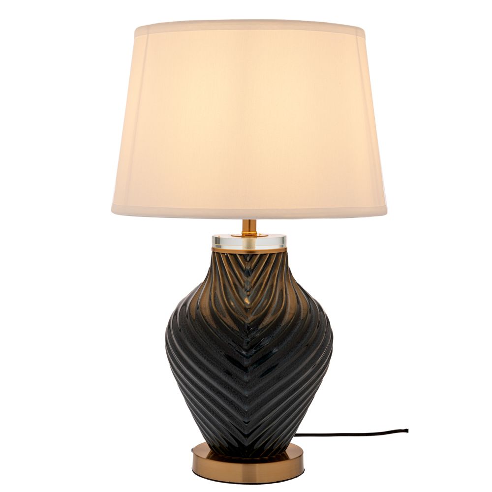 88499 ΜΠΛΕ ΓΚΡΙ ΛΑΜΠΑΤΕΡ ΜΕ ΛΕΥΚΟ ΚΑΠΕΛΟ ΣΕ ΧΡΥΣΗ ΒΑΣΗ 60ΕΚ