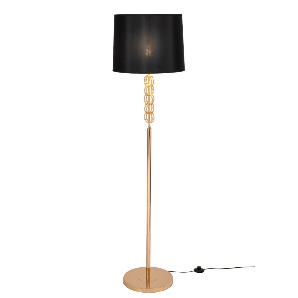 88579 ΕΠΙΔΑΠΕΔΙΟ ΧΡΥΣΟ ΜΕΤΑΛΛΙΚΟ ΛΑΜΠΑΤΕΡ Φ38Χ155ΕΚ ΜΕ ΜΑΥΡΟ ΚΑΠΕΛΟ ΚΑΙ ΚΥΚΛΟΥΣ ΣΤΗ ΒΑΣΗ