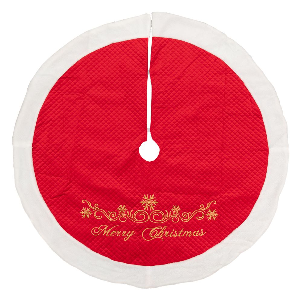 88712 ΚΟΚΚΙΝΗ-ΛΕΥΚΗ ΥΦΑΣΜΑΤΙΝΗ ΠΟΔΙΑ ΔΕΝΤΡΟΥ ΜΕ ΓΟΥΝΙΝΟ ΤΕΛΕΙΩΜΑ Φ120ΕΚ