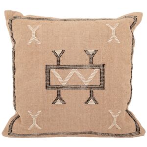 ΛΕΥΚΟ ΥΦΑΣΜΑΤΙΝΟ ΜΑΞΙΛΑΡΙ ΜΕ ΚΑΦΕ ΣΧΕΔΙΑ 45Χ45ΕΚ