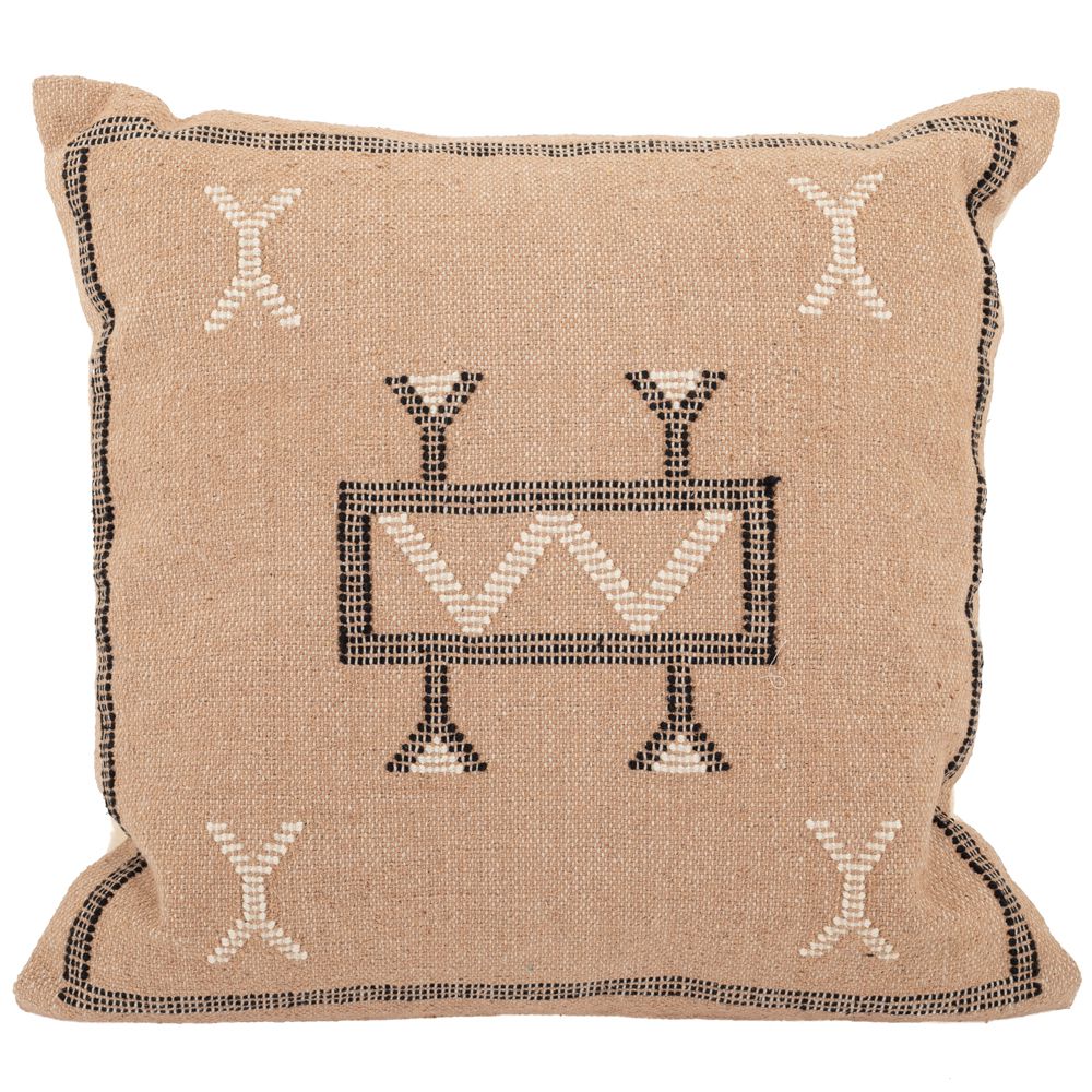 88890 ΛΕΥΚΟ ΥΦΑΣΜΑΤΙΝΟ ΜΑΞΙΛΑΡΙ ΜΕ ΚΑΦΕ ΣΧΕΔΙΑ 45Χ45ΕΚ