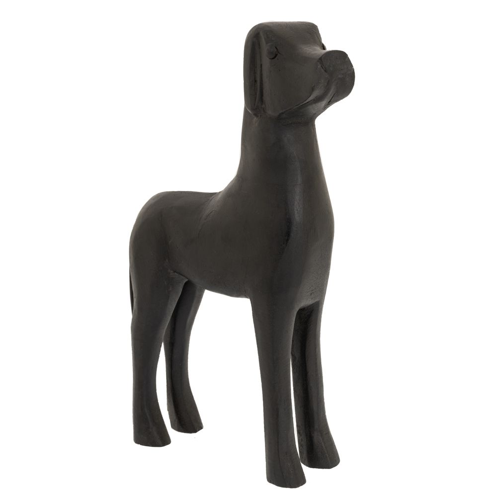 88892 ΜΑΥΡΗ ΞΥΛΙΝΗ ΦΙΓΟΥΡΑ ΣΚΥΛΟΥ 28Χ8Χ36ΕΚ