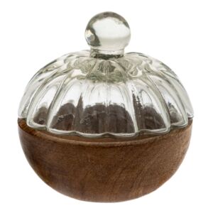 ΞΥΛΙΝΟ ΜΠΩΛ ΜΕ ΓΥΑΛΙΝΟ ΚΑΠΑΚΙ 11Χ11Χ11ΕΚ