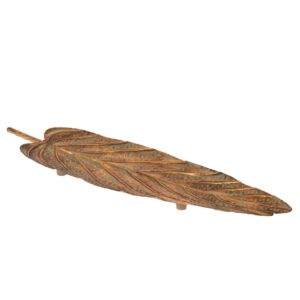 ΧΡΥΣΗ ΜΕΤΑΛΛΙΚΗ ΠΙΑΤΕΛΑ ΣΕ ΣΧΗΜΑ ΦΥΛΛΟΥ 74Χ20