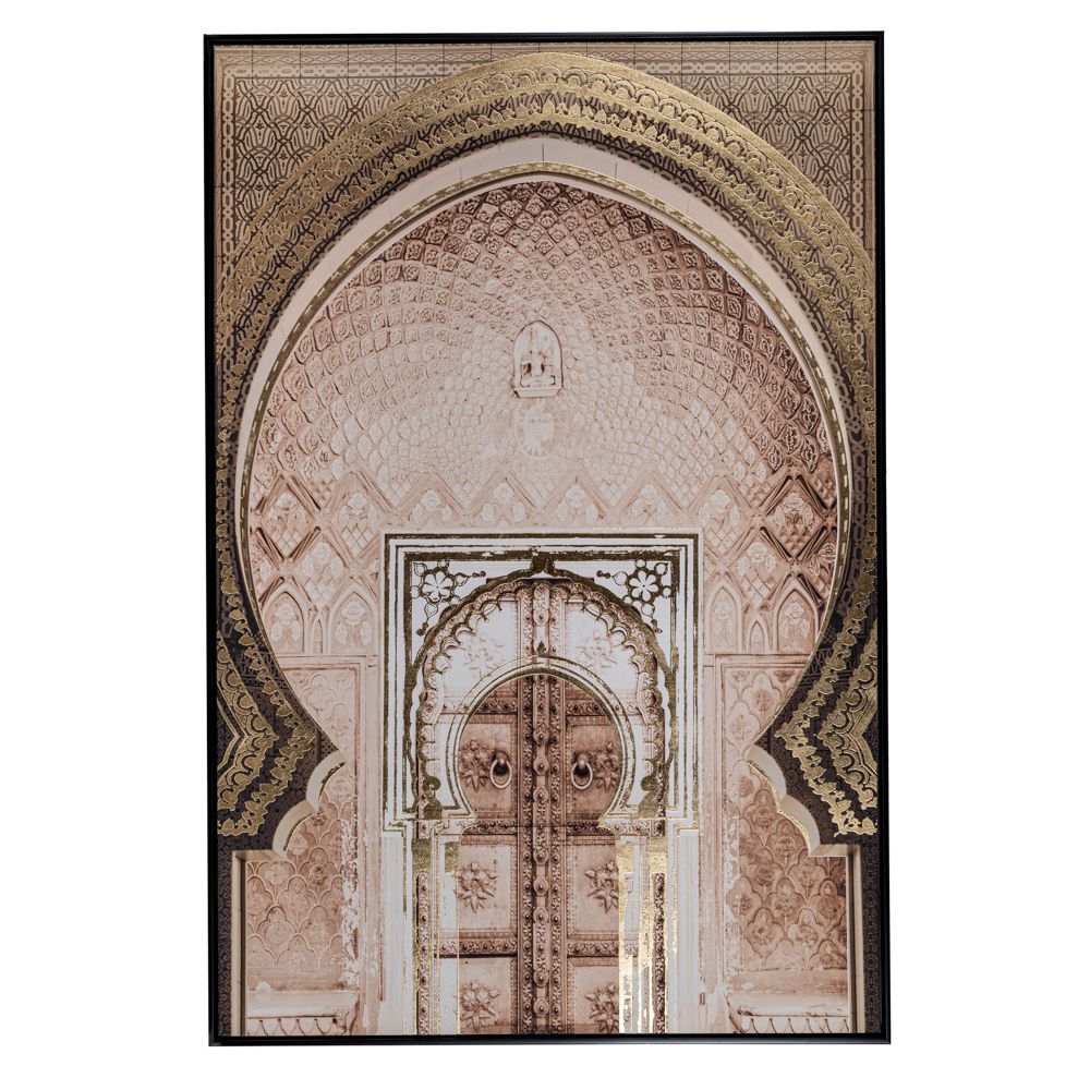 89101 THE ORIENTAL GATE ΕΛΑΙΟΓΡΑΦΙΑ 80Χ120ΕΚ ME ΜΑΥΡΗ ΚΟΡΝΙΖΑ ΣΕ ΤΥΠΩΜΕΝΟ ΚΑΜΒΑ