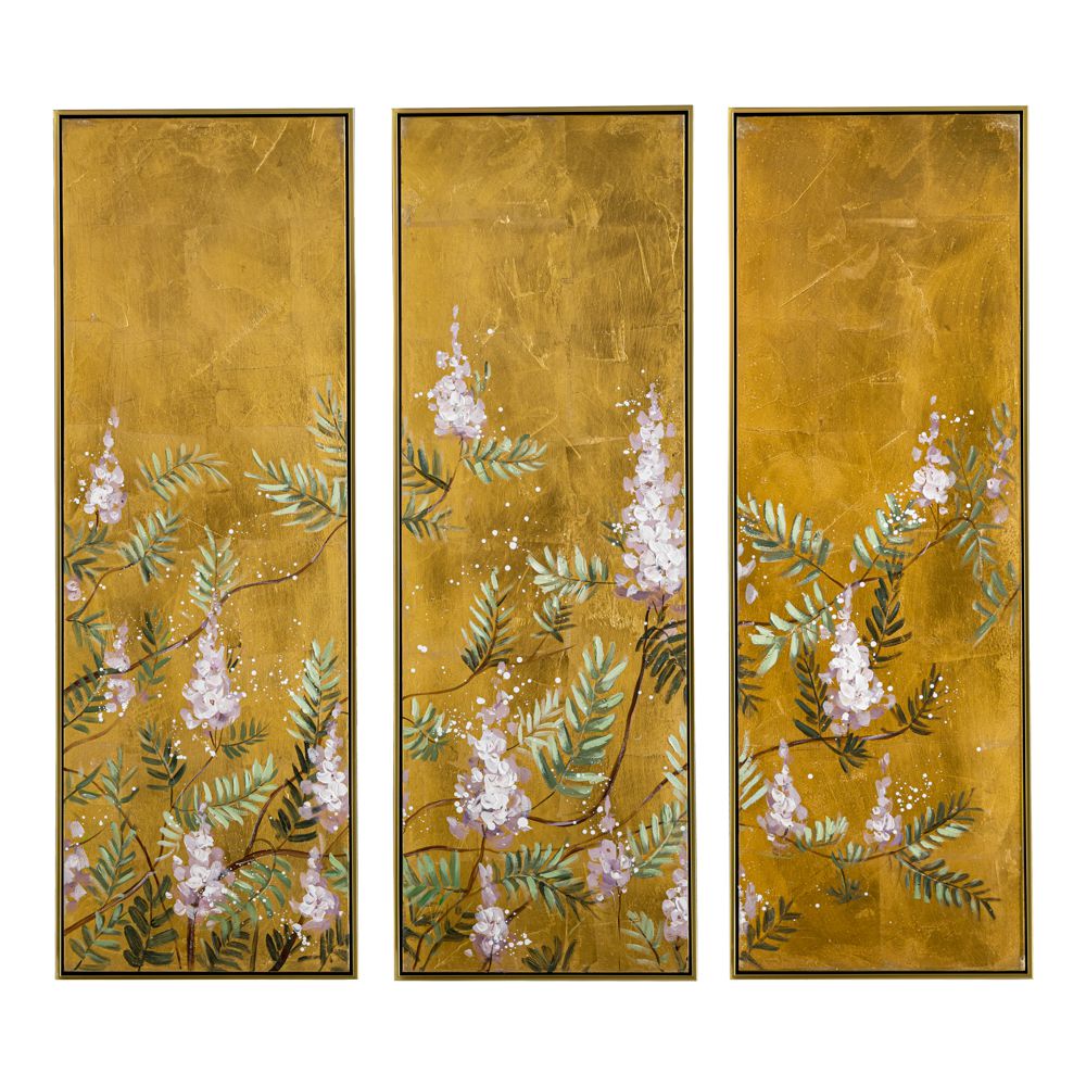 89128 GOLD FOIL ΕΛΑΙΟΓΡΑΦΙΑ ΤΡΙΠΤΥΧΗ 120Χ120ΕΚ ΜΕ ΧΡΥΣΗ ΚΟΡΝΙΖΑ