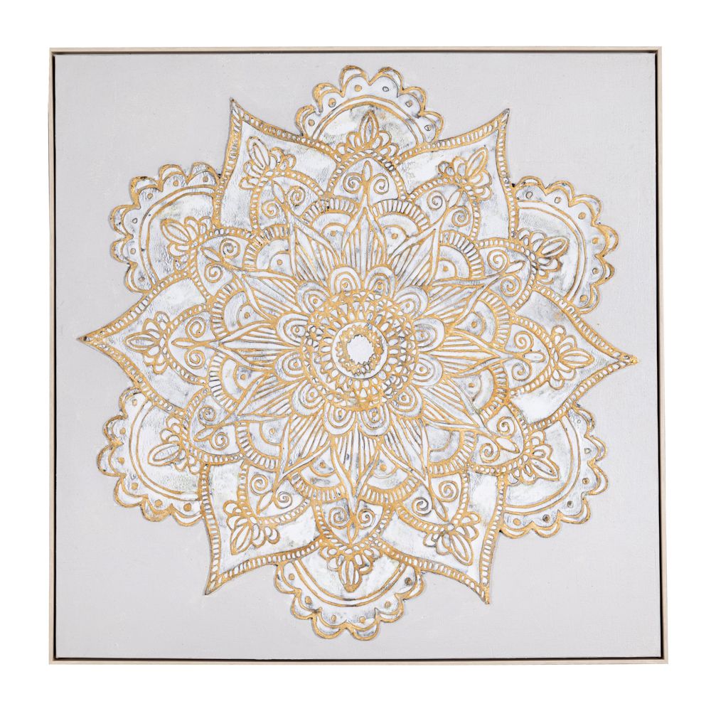 89137 MANDALA ΕΛΑΙΟΓΡΑΦΙΑ 100Χ100ΕΚ ΜΕ ΣΑΜΠΑΝΙ ΚΟΡΝΙΖΑ ΣΕ ΚΑΜΒΑ