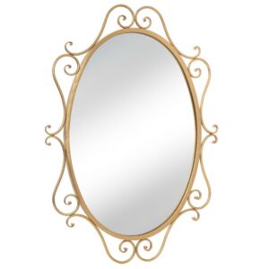 ΧΡΥΣΟΣ ΜΕΤΑΛΛΙΚΟΣ ΟΒΑΛ ΚΑΘΡΕΦΤΗΣ ΤΟΙΧΟΥ ΜΕ ΣΧΕΔΙΑ 60Χ2Χ84ΕΚ