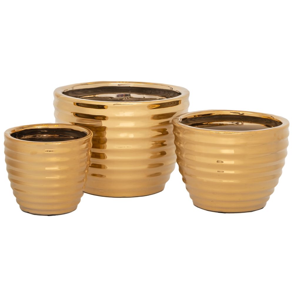 89226 ΚΕΡΑΜΙΚΟ ΚΑΣΠΩ ΣΕΤ 3 ΧΡΥΣΟ 29X20 23X17 17X15