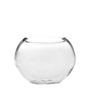 ΓΥΑΛΙΝΟ ΔΙΑΦΑΝΟ ΒΑΖΟ ΣΤΡΟΓΓΥΛΟ Φ 20Χ17 ΕΚ