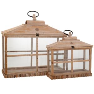 ΣΕΤ 2 ΦΑΝΑΡΙ ΑΝΟΙΧΤΟ ΚΑΦΕ ΞΥΛΙΝΟ ΟΡΘΟΓΩΝΙΟ 62Χ22Χ66  42Χ16Χ48