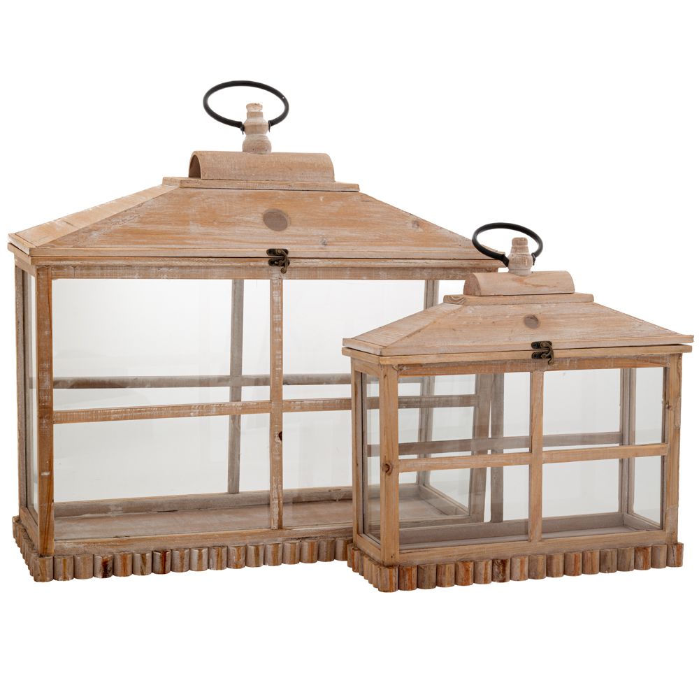 89278 ΣΕΤ 2 ΦΑΝΑΡΙ ΑΝΟΙΧΤΟ ΚΑΦΕ ΞΥΛΙΝΟ ΟΡΘΟΓΩΝΙΟ 62Χ22Χ66 42Χ16Χ48