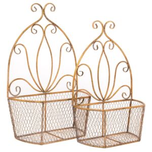 ΣΕΤ 2 ΧΡΥΣΟ ΜΕΤΑΛΛΙΚΟ 40Χ19Χ63  35Χ17Χ55ΕΚ