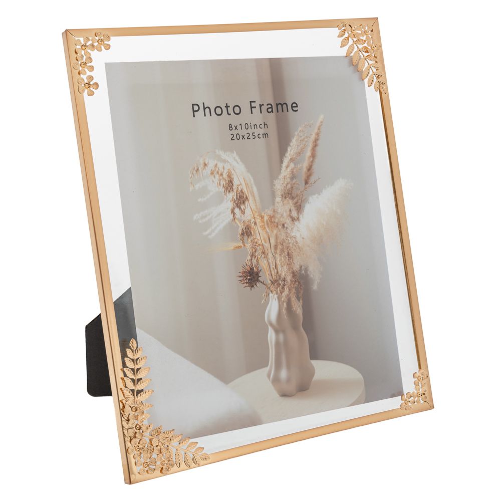 89381 ΧΡΥΣΗ ΜΕΤΑΛΛΙΚΗ ΚΟΡΝΙΖΑ 20Χ25 ΕΚ ΜΕ ΣΧΕΔΙΟ ΛΟΥΛΟΥΔΙ ΣΤΙΣ ΓΩΝΙΕΣ