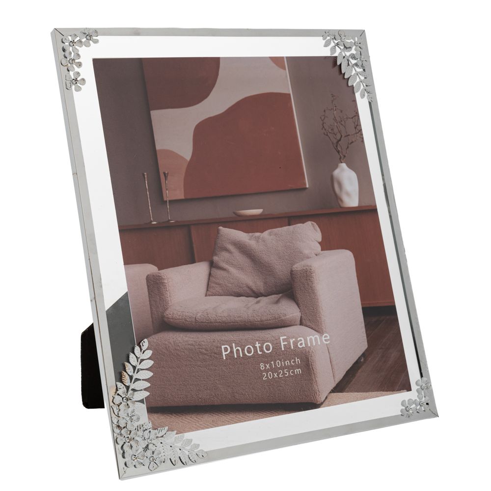 89386 ΑΣΗΜΙ ΜΕΤΑΛΛΙΚΗ ΚΟΡΝΙΖΑ 20Χ25 ΕΚ ΜΕ ΣΧΕΔΙΟ ΛΟΥΛΟΥΔΙ ΣΤΙΣ ΓΩΝΙΕΣ