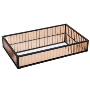 ΜΕΛΙ ΓΥΑΛΙΝΟΣ ΔΙΣΚΟΣ 15Χ25 ΕΚ ΜΕ ΚΑΘΡΕΠΤΗ ΚΑΙ ΜΑΥΡΕΣ ΜΕΤΑΛΛΙΚΕΣ ΓΩΝΙΕΣ