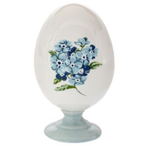 ΛΕΥΚΟ ΣΙΕΛ ΔΙΑΚΟΣΜΗΤΙΚΟ ΑΥΓΟ ΜΕ ΛΟΥΛΟΥΔΙ ΣΕ ΒΑΣΗ 8Χ8Χ13ΕΚ