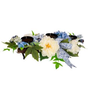 ΚΗΡΟΠΗΓΙΟ 3 ΘΕΣΕΩΝ 64Χ26Χ14ΕΚ ΜΕ ΛΕΥΚΕΣ ΠΑΙΩΝΙΕΣ ΚΑΙ ΜΩΒ ΟΡΤΑΝΣΙΕΣ ΓΙΑ ΚΕΡΙ ΕΩΣ 8ΕΚ