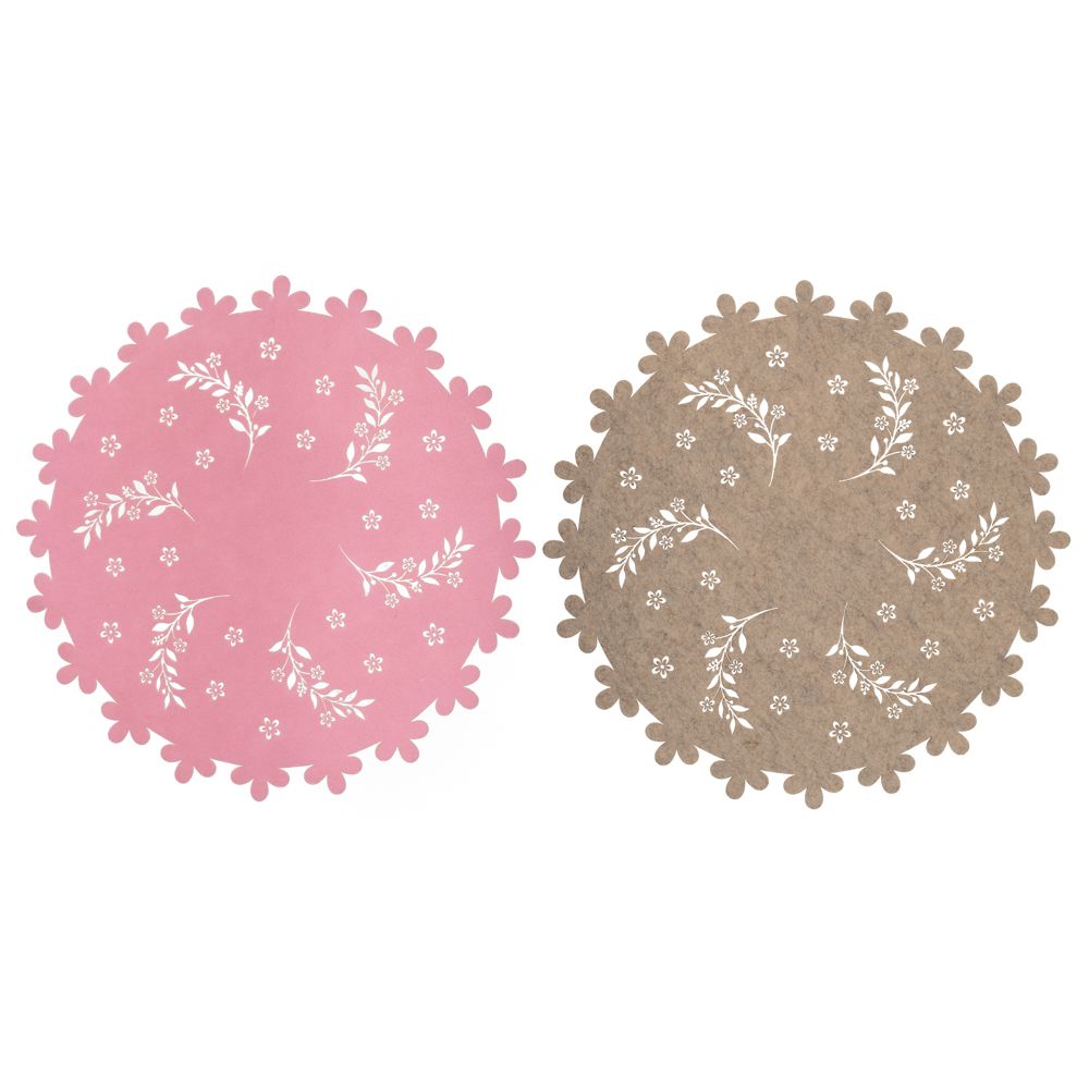 89469 ΡΟΖ ΚΑΦΕ ΤΣΟΧΙΝΟ ΣΟΥΠΛΑ 2 ΧΡΩΜΑΤΑ 35X35X0