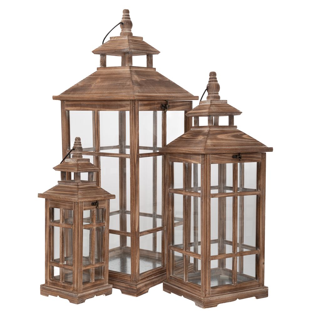 89543 ΣΕΤ 3 ΚΑΦΕ ΞΥΛΙΝΟ ΦΑΝΑΡΙ 31