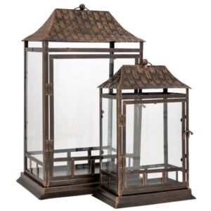 ΣΕΤ 2 ΜΑΥΡΟ ΜΕΤΑΛΛΙΚΟ ΦΑΝΑΡΙ 33Χ23