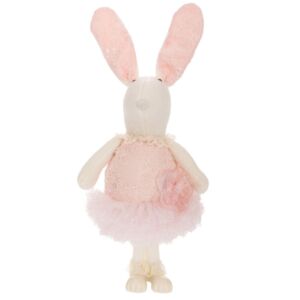 ΛΕΥΚΗ ΥΦΑΣΜΑΤΙΝΗ ΛΑΓΟΥΔΙΝΑ ΜΕ ΡΟΖ ΦΟΡΕΜΑ 24