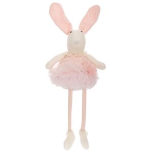 ΛΕΥΚΗ ΥΦΑΣΜΑΤΙΝΗ ΛΑΓΟΥΔΙΝΑ ΜΕ ΡΟΖ ΦΟΡΕΜΑ 24