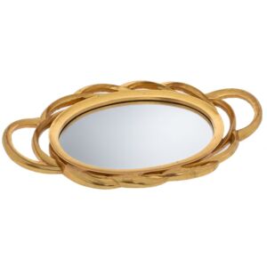 ΧΡΥΣΟΣ ΜΠΡΟΝΖΕ ΠΟΛΥΡΕΖΙΝ ΔΙΣΚΟΣ ΜΕ ΕΠΙΦΑΝΕΙΑ ΚΑΘΡΕΦΤΗ ΚΑΙ ΣΧΕΔΙΑ ΚΥΚΛΟΥΣ 48