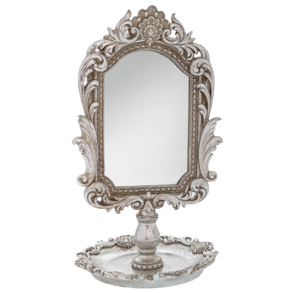 89727 ΑΣΗΜΙ ΠΟΛΥΡΕΖΙΝ ΕΠΙΤΡΑΠΕΖΙΟΣ ΚΑΘΡΕΦΤΗΣ ΣΚΑΛΙΣΤΟΣ 16Χ15