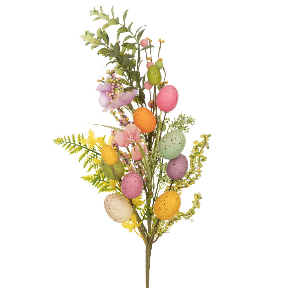 89775 ΚΛΑΔΙ ΜΕ ΡΟΖ ΛΟΥΛΟΥΔΙΑ ΚΑΙ ΧΡΩΜΑΤΙΣΤΑ ΑΥΓΑ 80EK