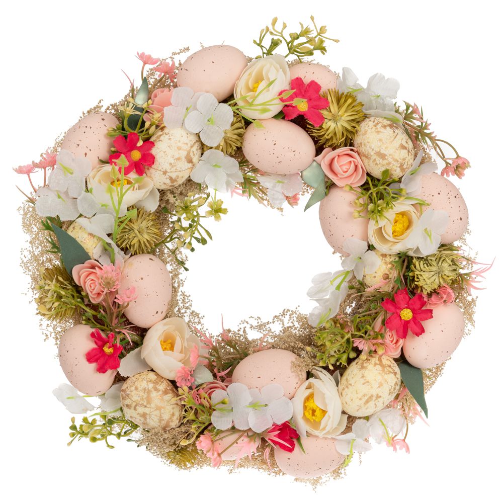 89780 ΣΤΕΦΑΝΙ ΜΕ ΠΟΛΥΧΡΩΜΑ ΛΟΥΛΟΥΔΙΑ ΚΑΙ ΧΡΩΜΑΤΙΣΤΑ ΑΥΓΑ Φ30ΕΚ 7ΕΚ