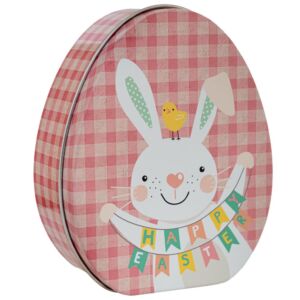 ΡΟΖ ΚΑΡΟ ΜΕΤΑΛΛΙΚΟ ΟΒΑΛ ΚΟΥΤΑΚΙ ΜΕ ΣΧΕΔΙΟ ΛΑΓΟΥ 11Χ9Χ4