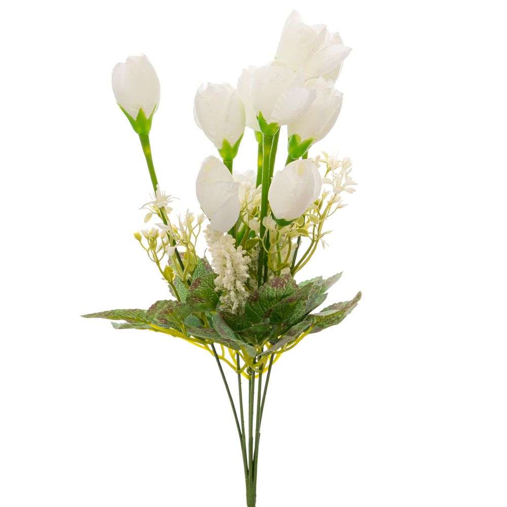 90017 ΛΕΥΚΟ ΜΠΟΥΚΕΤΟ ΜΕ 7 ΤΟΥΛΙΠΕΣ 40ΕΚ