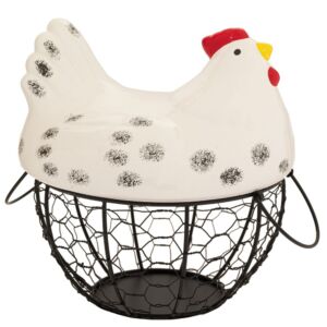 ΚΕΡΑΜΙΚΗ ΚΟΤΑ ΛΕΥΚΗ ΜΕ ΜΕΤΑΛΛΙΚΟ ΚΑΛΑΘΙ ΧΡΥΣΟ 20Χ24ΕΚ