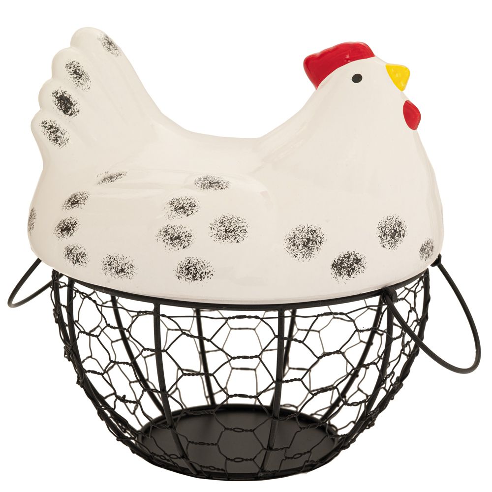 90077 ΚΕΡΑΜΙΚΗ ΚΟΤΑ ΛΕΥΚΗ ΜΕ ΜΕΤΑΛΛΙΚΟ ΚΑΛΑΘΙ ΧΡΥΣΟ 20Χ24ΕΚ