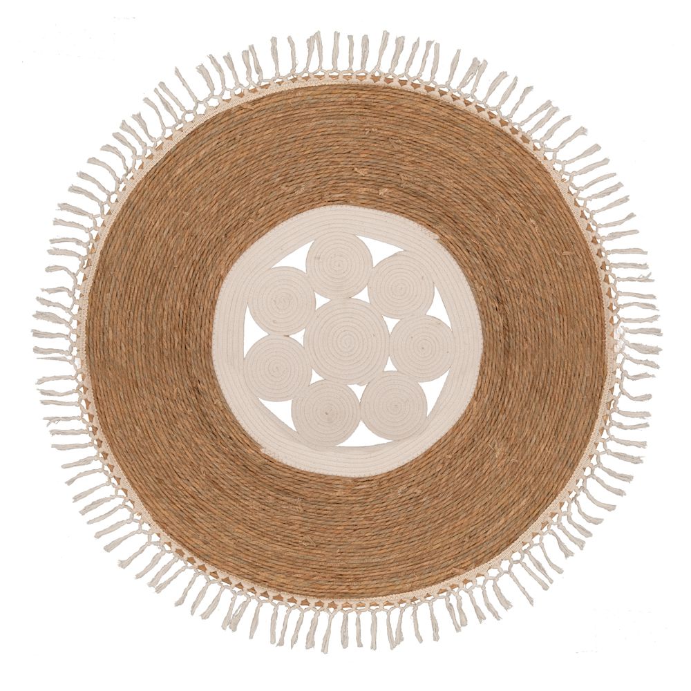 90101 ΧΑΛΙ 100ΕΚ ΣΤΡΟΓΓΥΛΟ ΓΙΟΥΤΑ NATURAL-ΜΠΕΖ ΜΕ ΚΡΟΣΙΑ