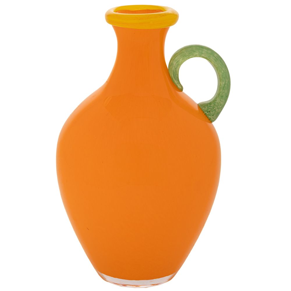 90112 ΧΕΙΡΟΠΟΙΗΤΟ ΓΥΑΛΙΝΟ ΒΑΖΟ 18Χ7Χ27ΕΚ ΠΟΡΤΟΚΑΛΙ