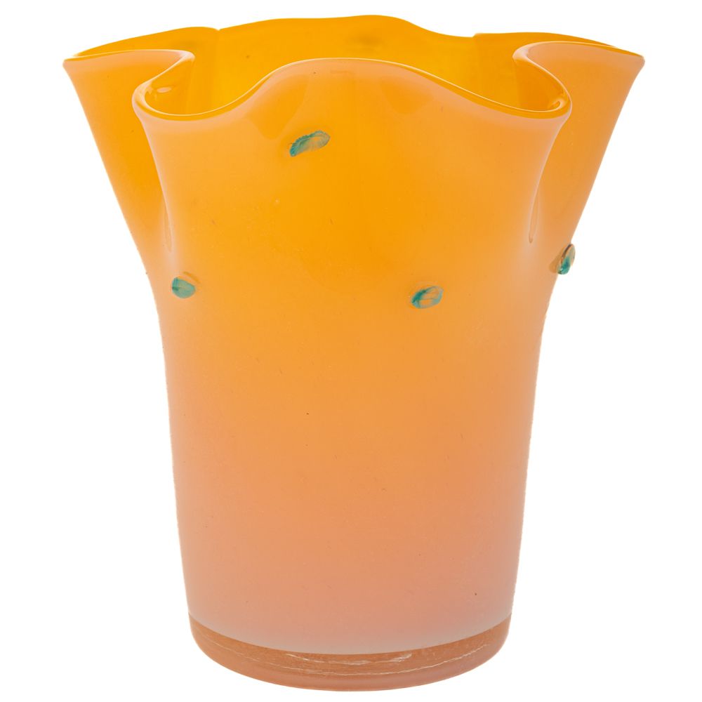 90114 ΧΕΙΡΟΠΟΙΗΤΟ ΓΥΑΛΙΝΟ ΒΑΖΟ 20Χ20ΕΚ ΚΙΤΡΙΝΟ