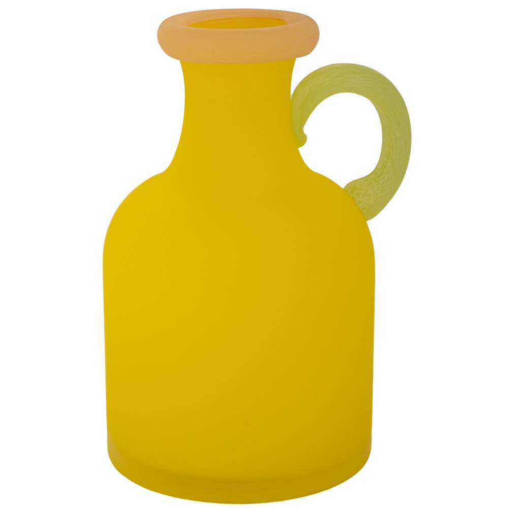 90116 ΧΕΙΡΟΠΟΙΗΤΟ ΓΥΑΛΙΝΟ ΒΑΖΟ 14Χ6Χ20ΕΚ ΚΙΤΡΙΝΟ