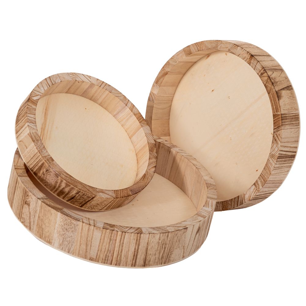 90156 ΞΥΛΙΝΟΙ ΔΙΣΚΟΙ ΚΑΦΕ ΣΕΤ 3 Φ33Χ6 Φ29Χ5 Φ24Χ4ΕΚ. ΣΤΡΟΓΓΥΛΟΙ